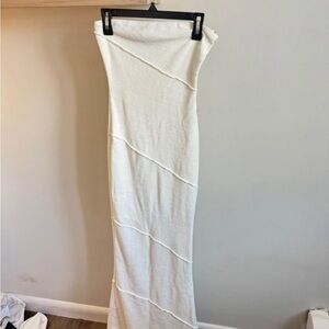 White Body-con Maxi Dress